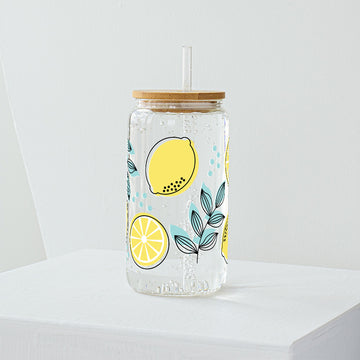 Citrus Garden Glass Tumbler - Clear 540 ml