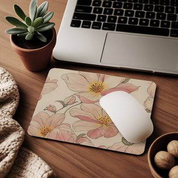 Floral Mouse Pad Non-Slip Gaming Mouse Mat