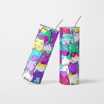 Cat Tumbler with option for Personalisation - 600ml