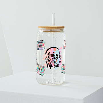 Music Glass Tumbler - Clear 540 ml
