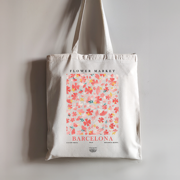 Flower Market Barcelona Tote Bag