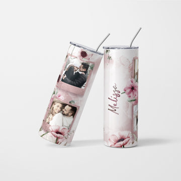 Personalised Photo tumbler with 4 photos - 600 ml