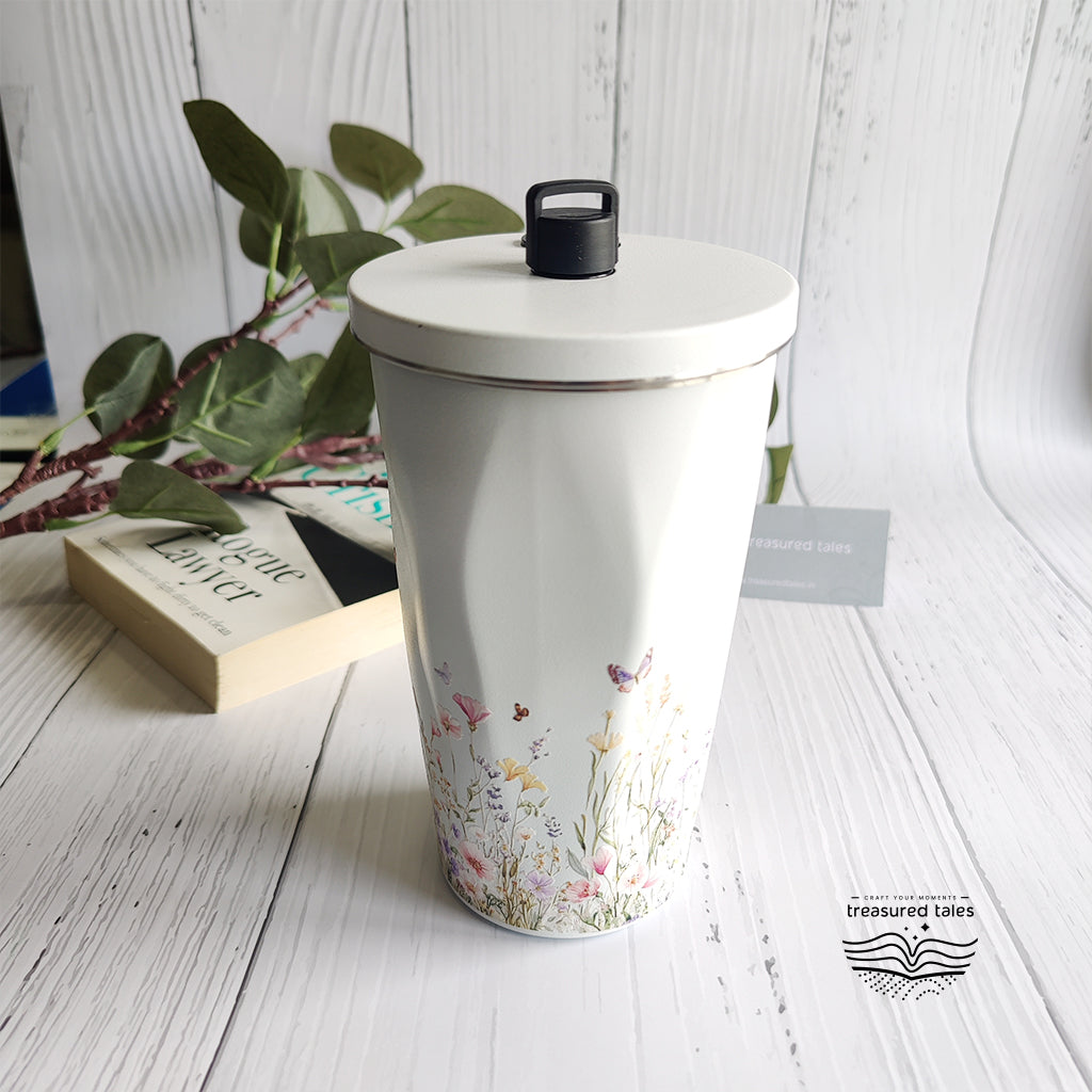 Wild Flowers Chisel Sipper tumbler - 600ml