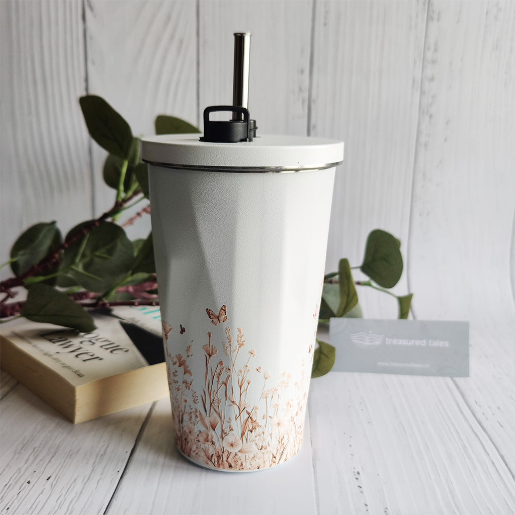 Wild Flowers Chisel Sipper tumbler - 600ml