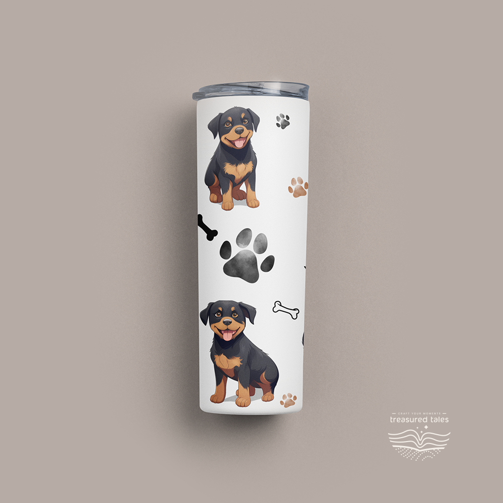 Its not a home without Fur Kids Rottweiler Dog Tumbler - 600 ml