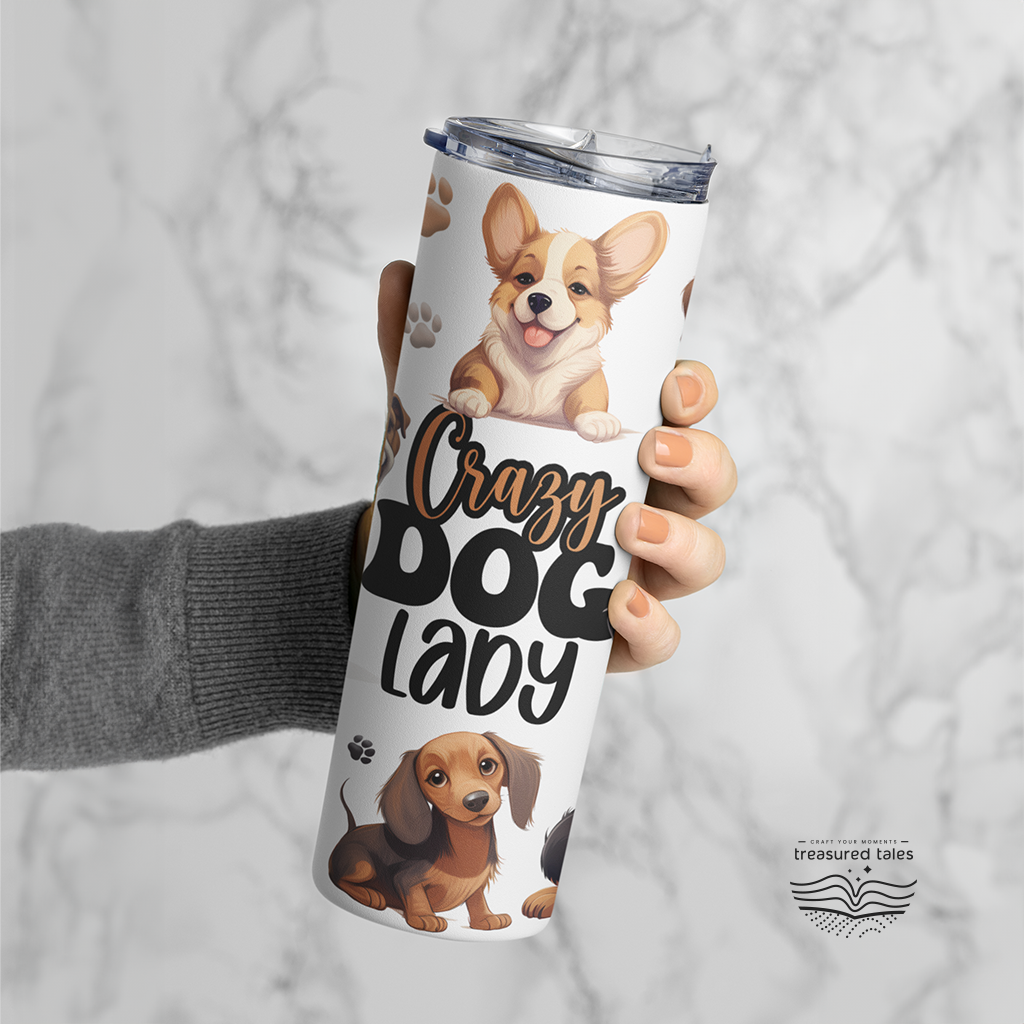 Crazy Dog Lady Tumbler - 600 ml
