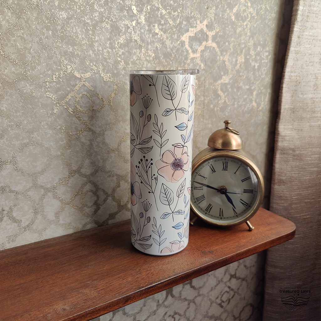 Boho Floral Tumbler - 600 ml
