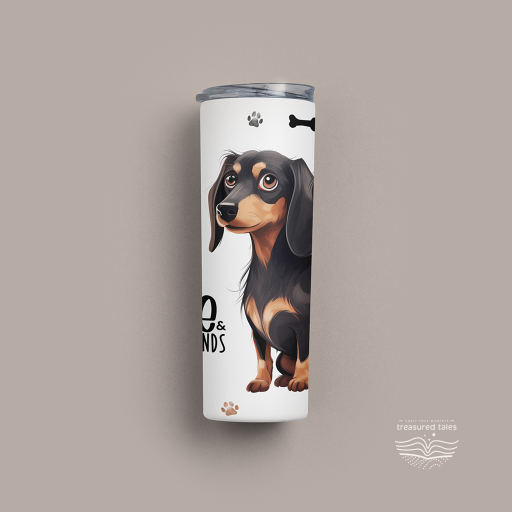 All I Need Is Love And Dachshund Dog Tumbler - 600 ml