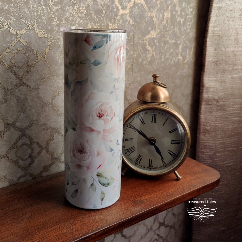 Rose Flower Tumbler - 600 ml