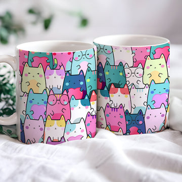 Cute Cats Ceramic Mug