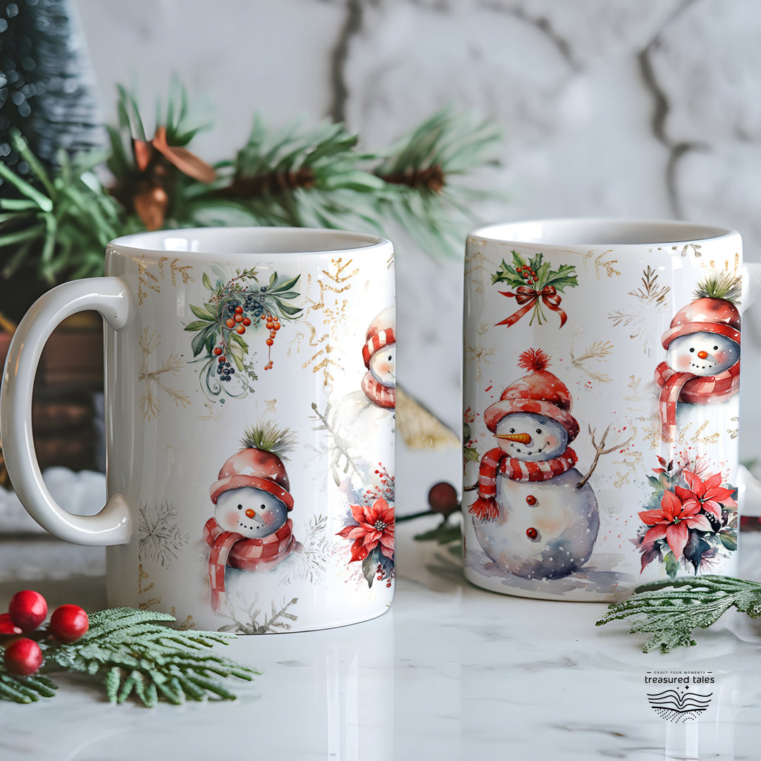 Snowman Christmas Ceramic Mug