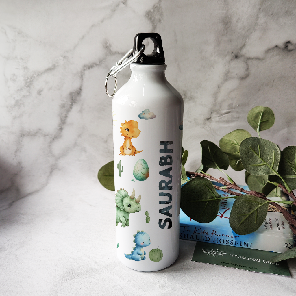 Personalised Kids Dinosaur OnLoop Water Bottle 750 ml
