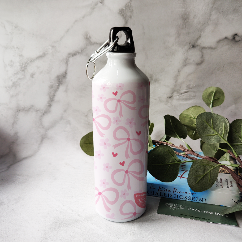 Pink Bow with Daisy OnLoop Water Bottle 750 ml