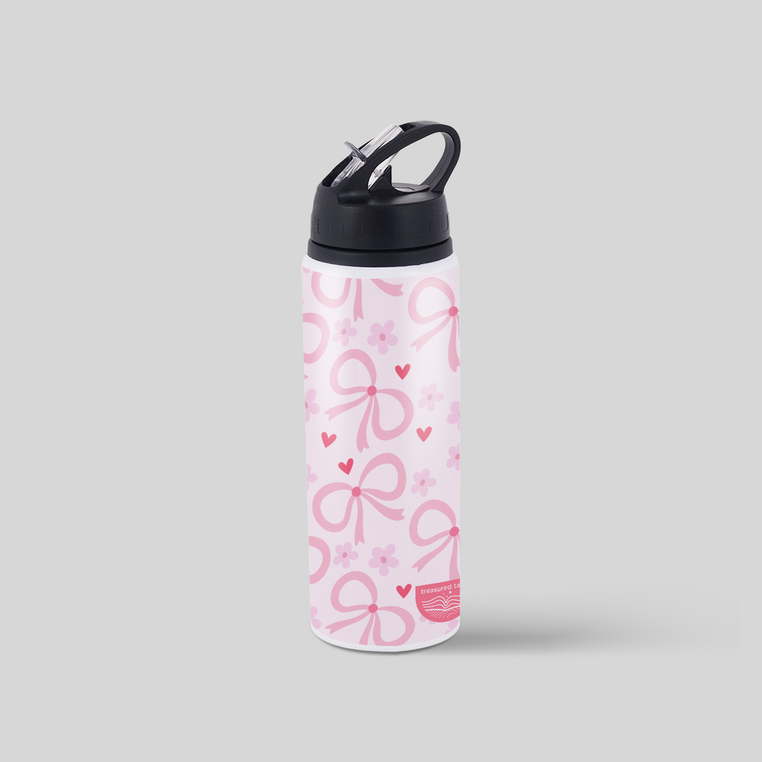 Pink Bow Flipsip Water Bottle 750 ml