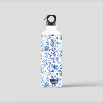 Blue Floral OnLoop Water Bottle 750 ml