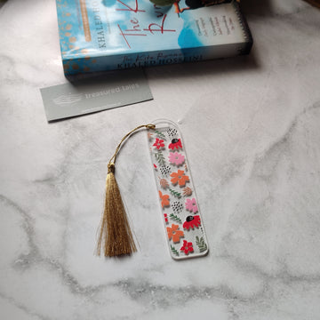 Floral Acrylic Bookmark