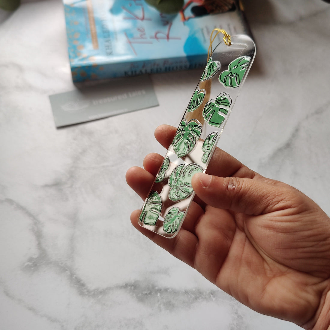 Monstera Leaves Acrylic Bookmark