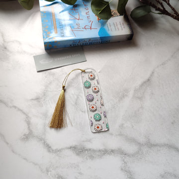Floral Acrylic Bookmark