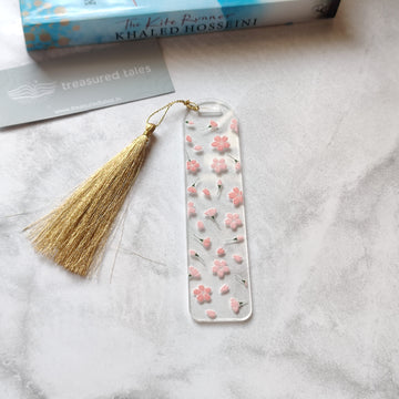 Sakura Flowers Acrylic Bookmark