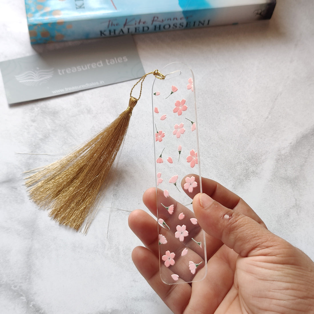 Sakura Flowers Acrylic Bookmark
