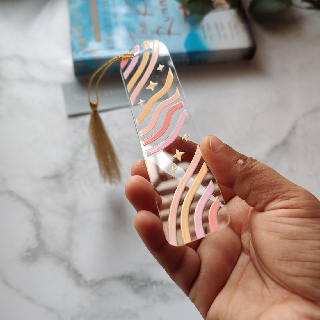 Waves Acrylic Bookmark