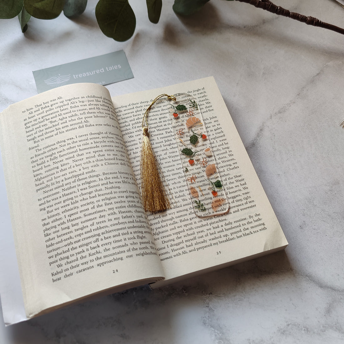 Coffee Time Acrylic Bookmark