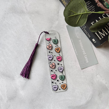 Heart Affirmations Acrylic Bookmark