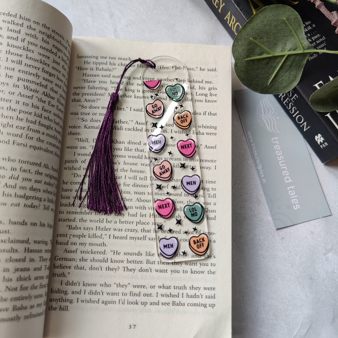 Heart Affirmations Acrylic Bookmark