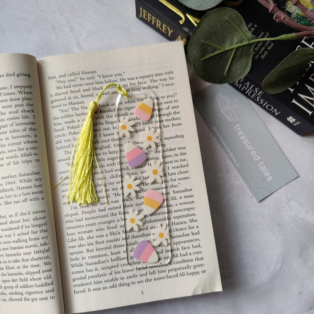 Daisy with Corn Acrylic Bookmark