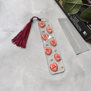 Heart Affirmations Acrylic Bookmark