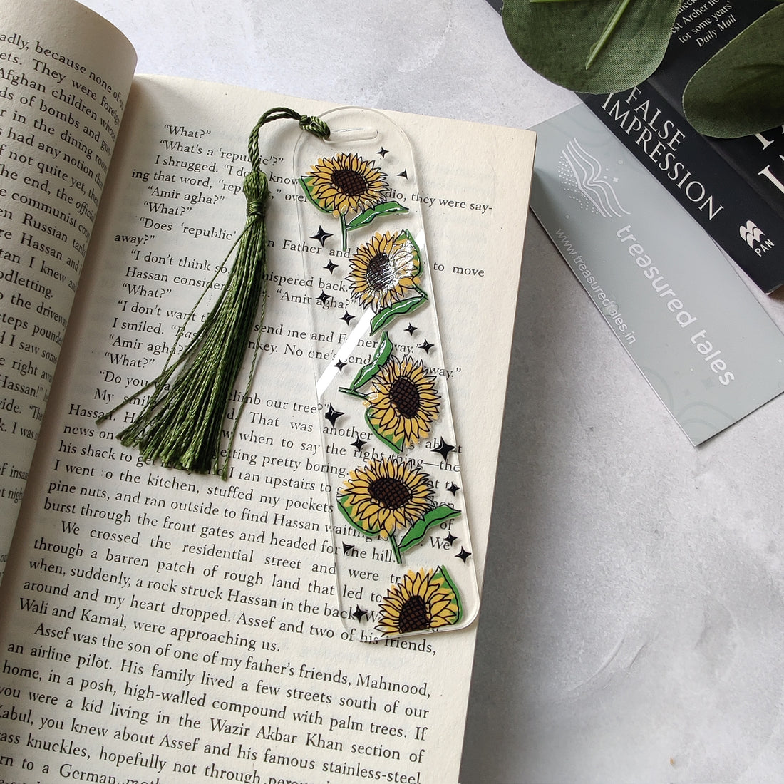 Sunflower Acrylic Bookmark