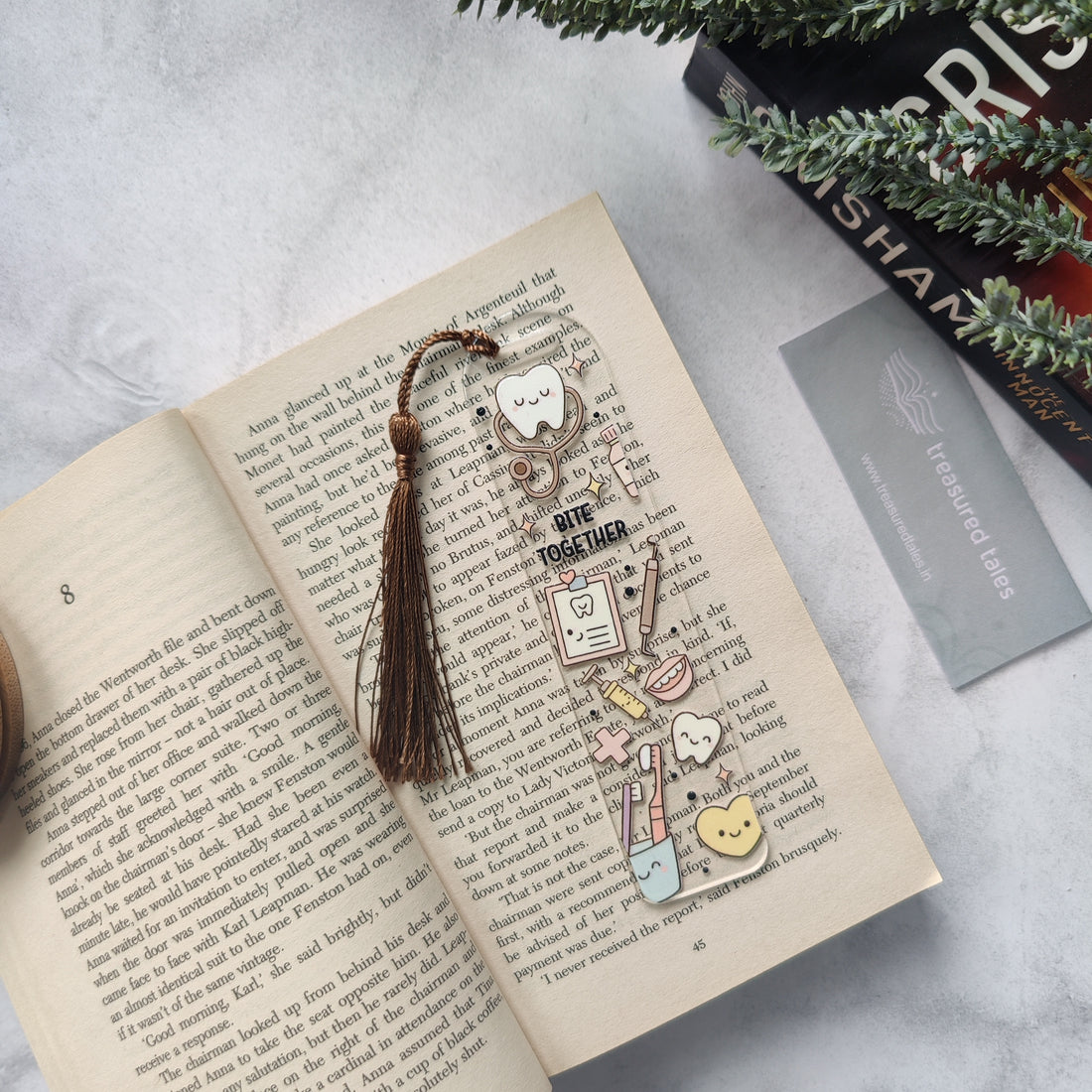 Bite Together Dental Acrylic Bookmark