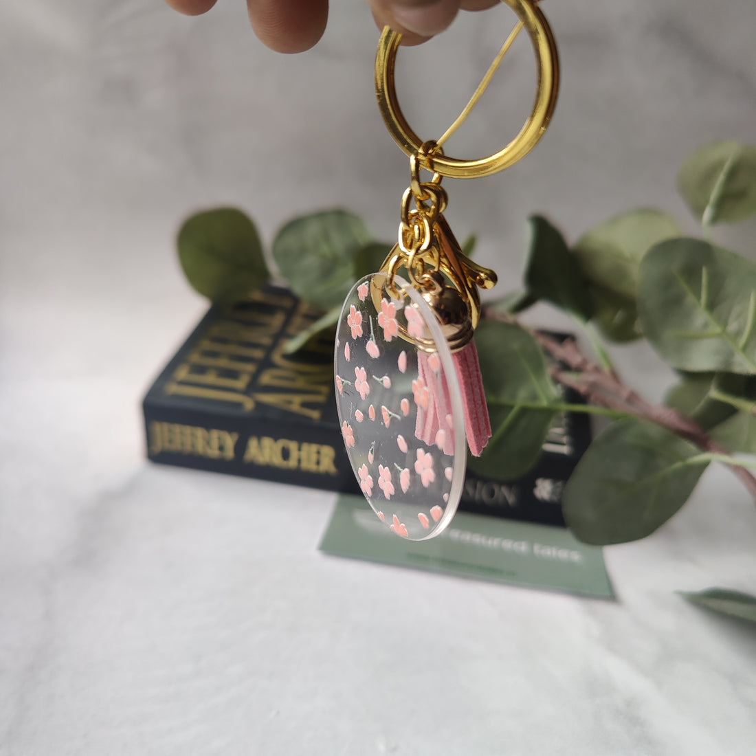 Sakura Flowers Acrylic Keychain
