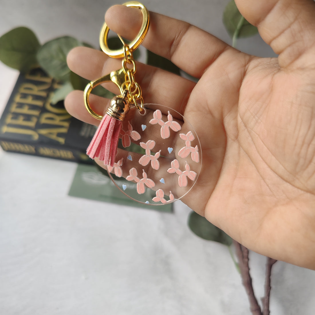 Balloon Dog Acrylic Keychain