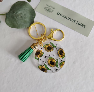 Sunflower Acrylic Keychain