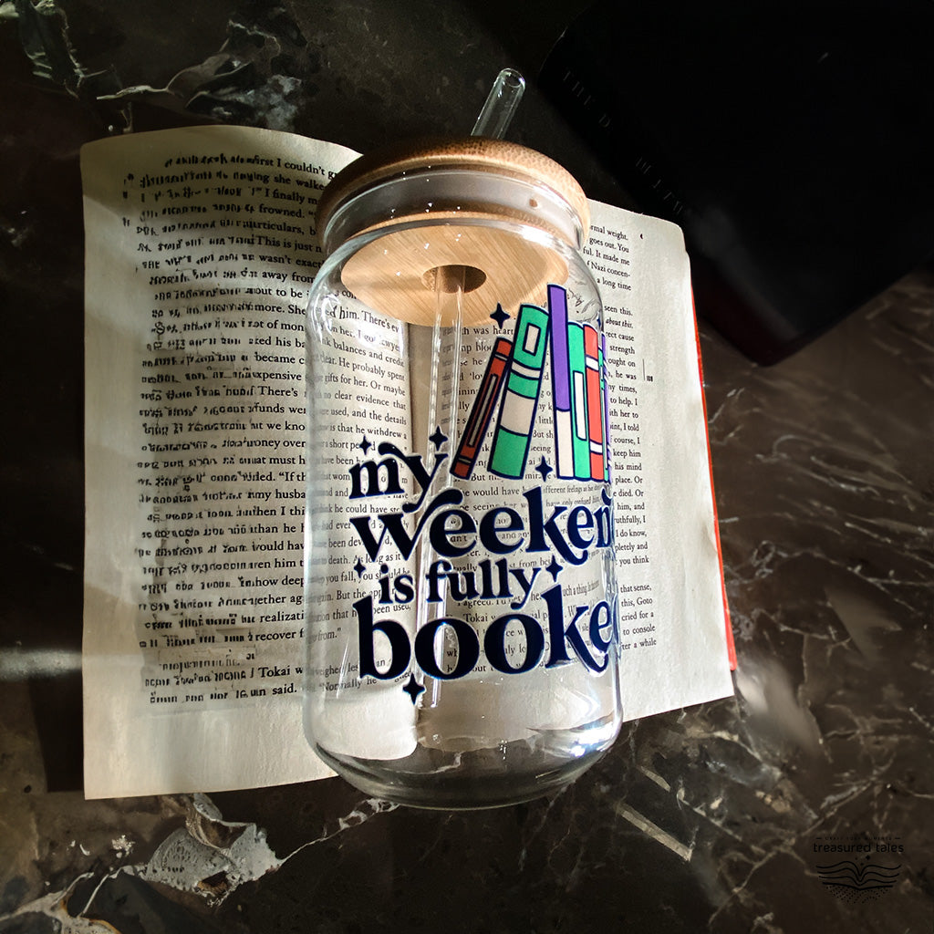 My Weekend is Fully Booked Glass Tumbler - Clear 540 ml