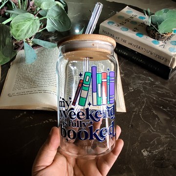 My Weekend is Fully Booked Glass Tumbler - Clear 540 ml