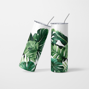 Tropical Leaves Tumbler - 600 ml