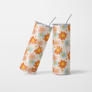 Boho Floral Tumbler - 600 ml