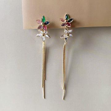 Blossom Cascade Earrings - Gold (Anti-Tarnish)