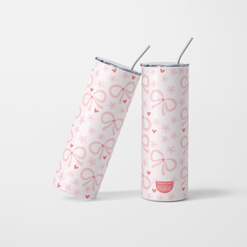 Pink Ribbon Bow Tumbler - 600 ml