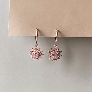 Radiant Sun Earrings - RoseGold (Anti-Tarnish)