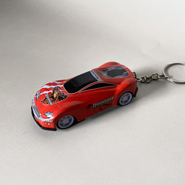 Dinosaur Mini Pullback Car Keychain