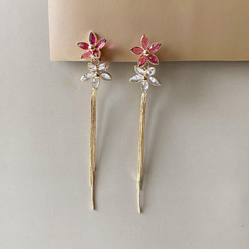 Blossom Cascade Earrings - Gold (Anti-Tarnish)