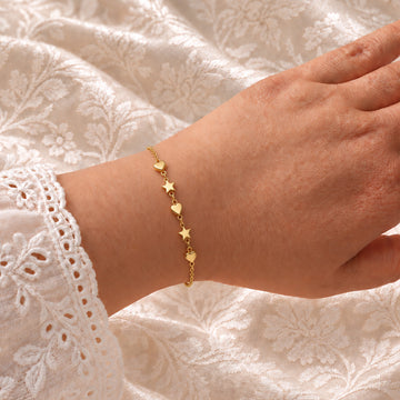Starlit Hearts Bracelet