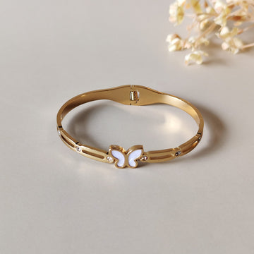 White Flutter Bangle