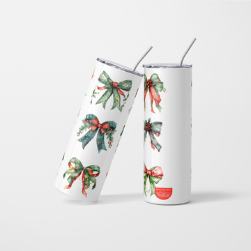 Christmas Bows Tumbler - 600ml