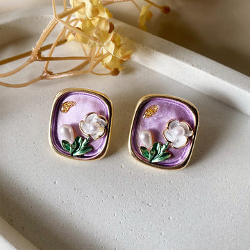 Secret Garden Frames Stud Earrings