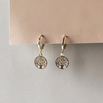 Tree of Life Earrings - Gold (Anti-Tarnish)