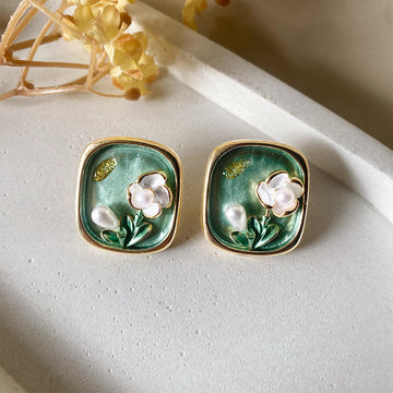 Secret Garden Frames Stud Earrings